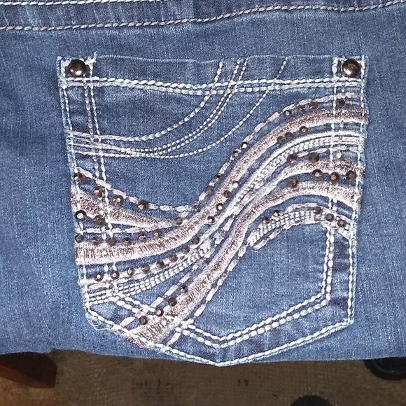 Lane Bryant Bootcut Jeans, Size 24 Regular, Bling on Back Pockets & Fron… - Picture 6 of 12